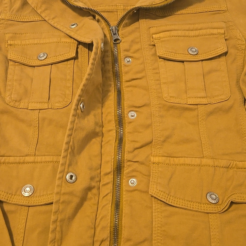 Kensie Dark Tan Military Style Jacket Womens Size Small - Picture 4 of 4